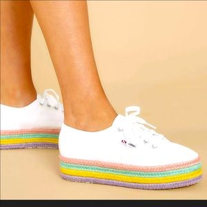 🌈 New SUPERGA Multi Platform Sneakers 🌈 Size 7